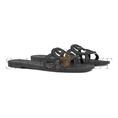 GUCCI WOMEN'S INTERLOCKING G SLIDE SANDAL 780307